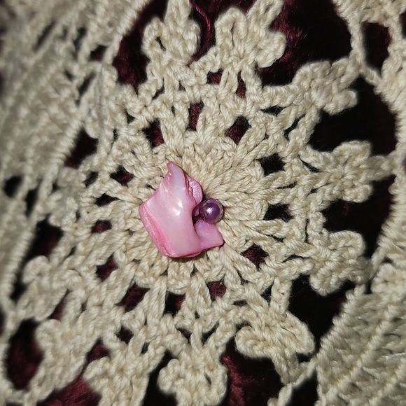 Unique Funky Crushed Velvet Dollie Decorated Zip-Up Bomber Style Jacket - Picture 6 of 13